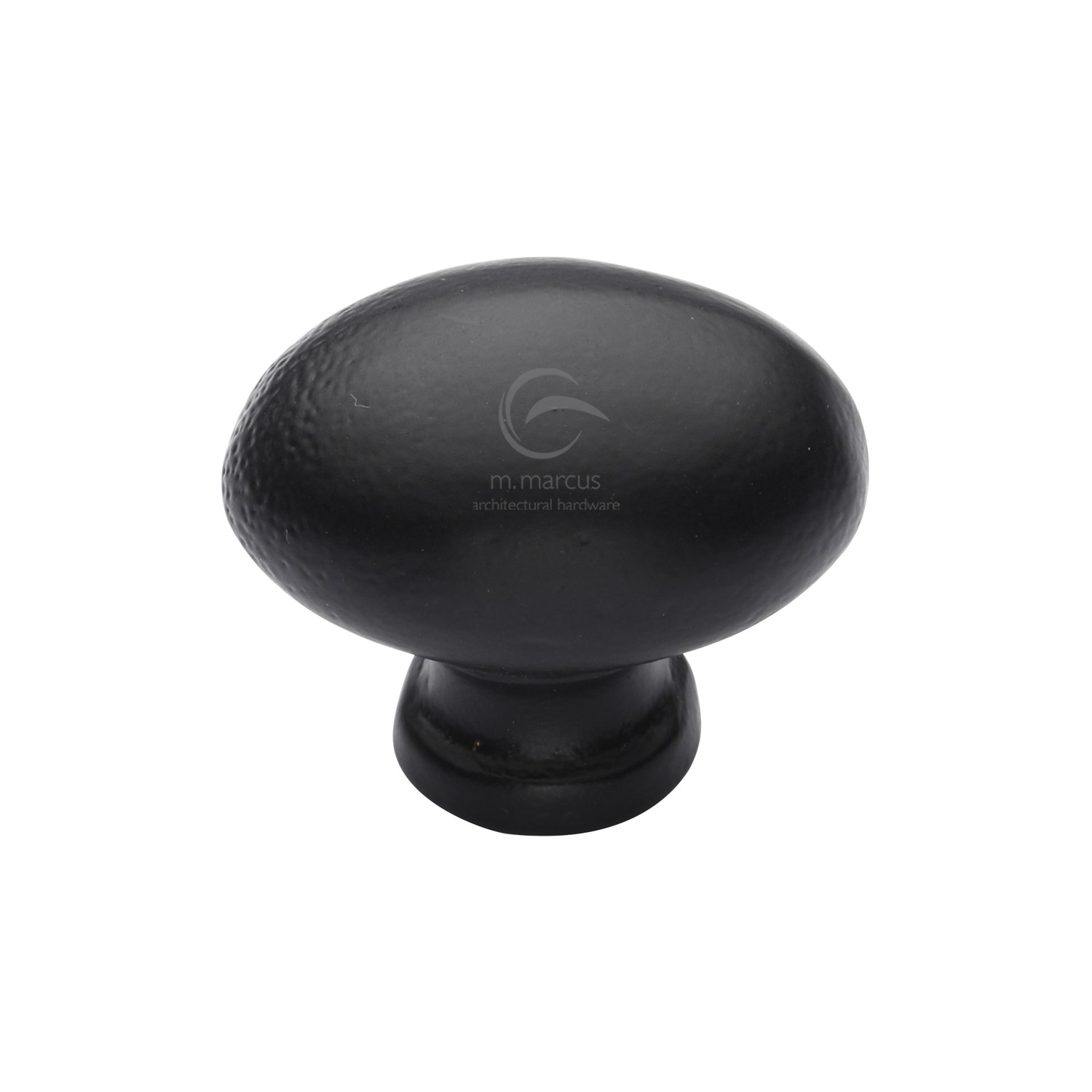 Matt Black Iron Oval Cabinet Knob - FB118 32