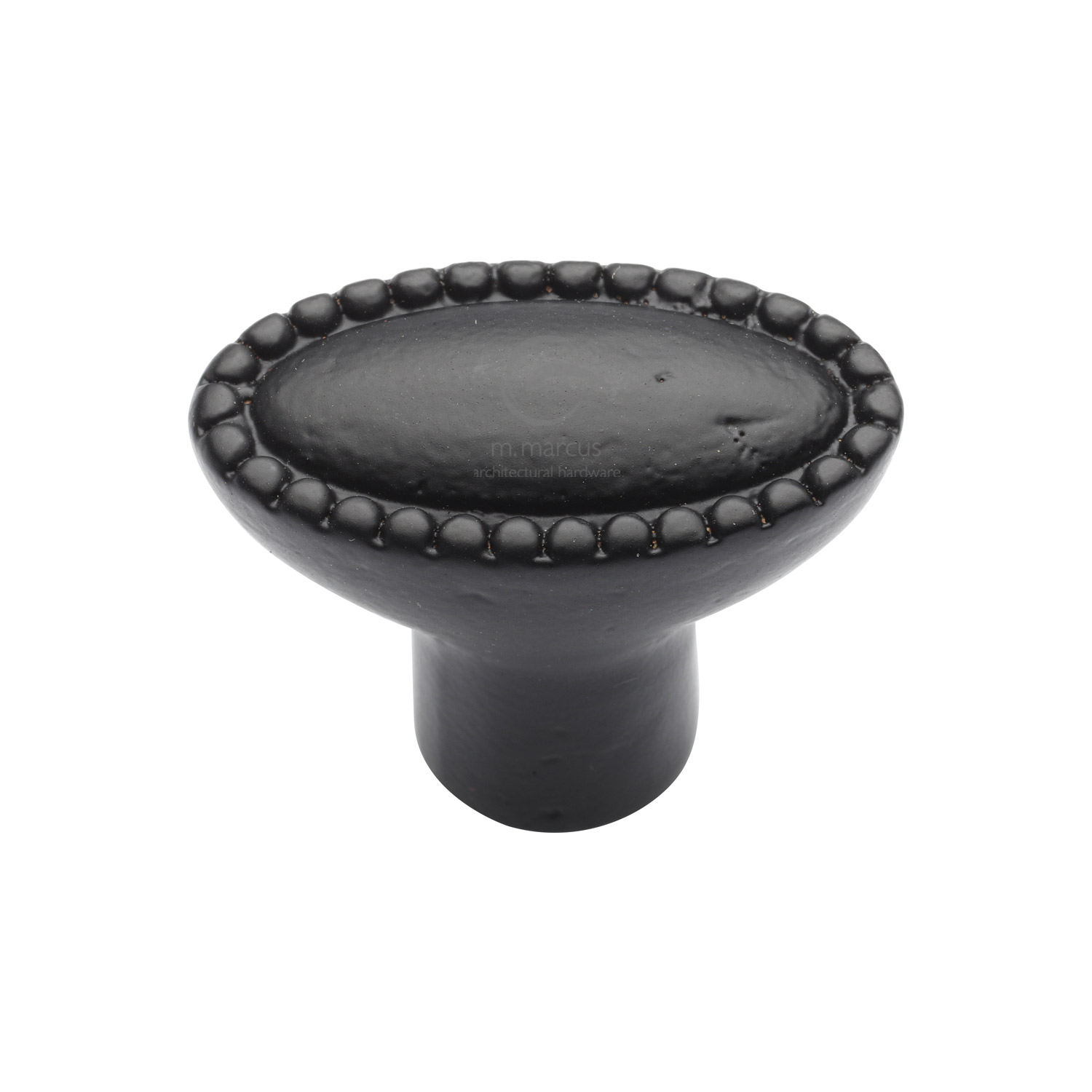 Matt Black Iron Opal Cabinet Knob - FB3621