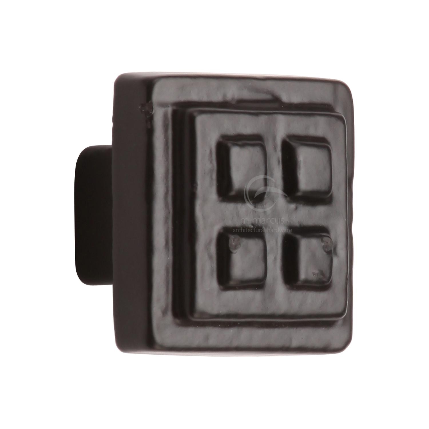 Matt Black Iron Square Craft Cabinet Knob - FB3622