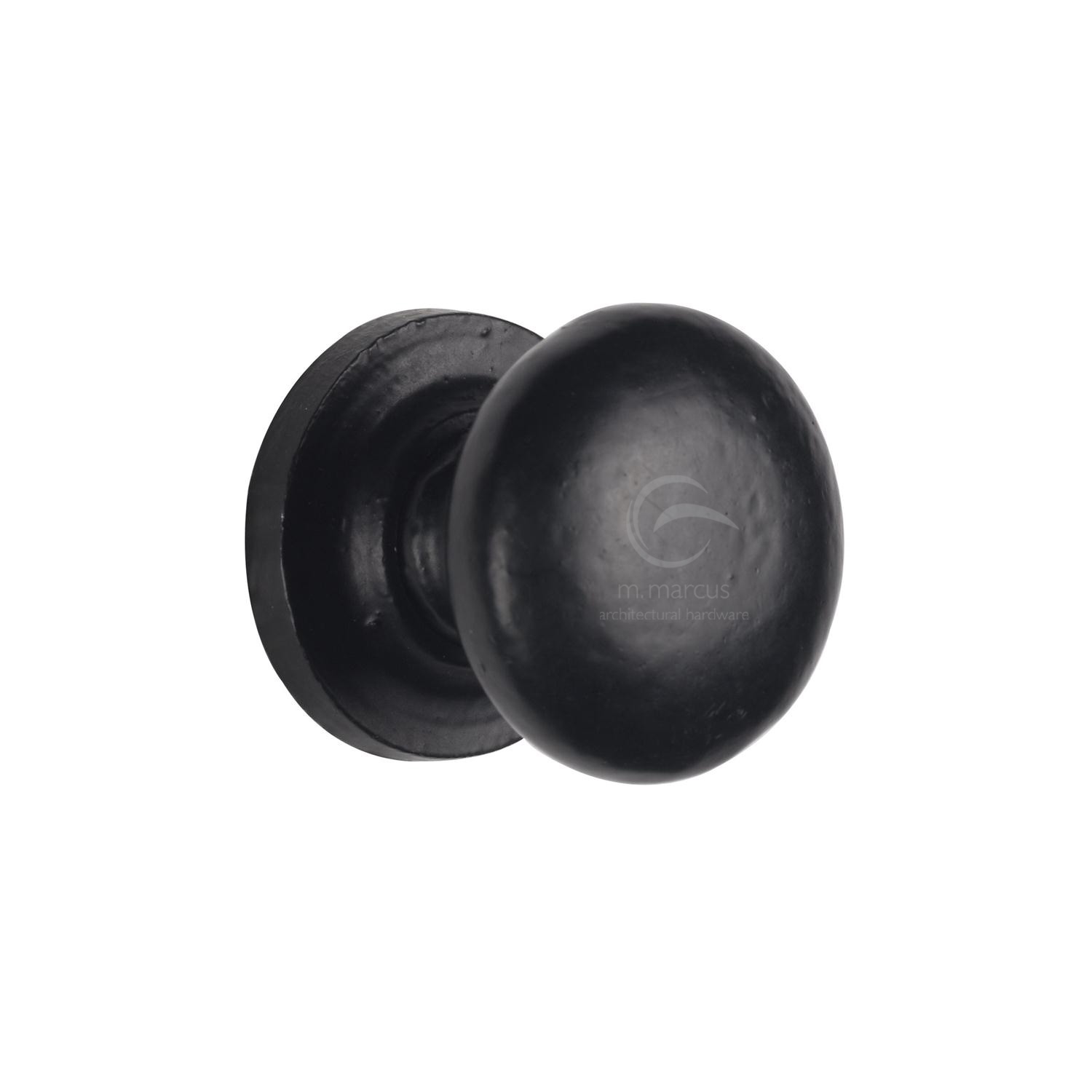 Matt Black Iron Round Cabinet Knob - FB613 25