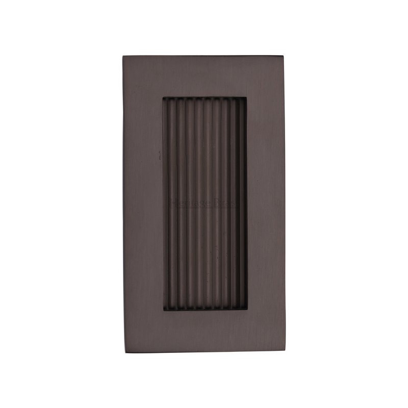 Reeded Rectangular Flush Pull  - C1865 105-MB