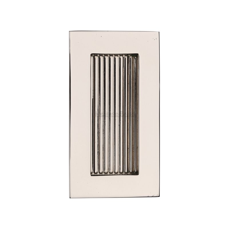 Reeded Rectangular Flush Pull  - C1865 105-PNF