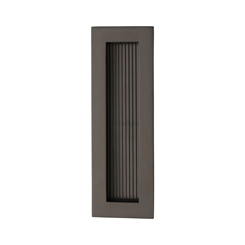 Reeded Rectangular Flush Pull  - C1865 175-MB