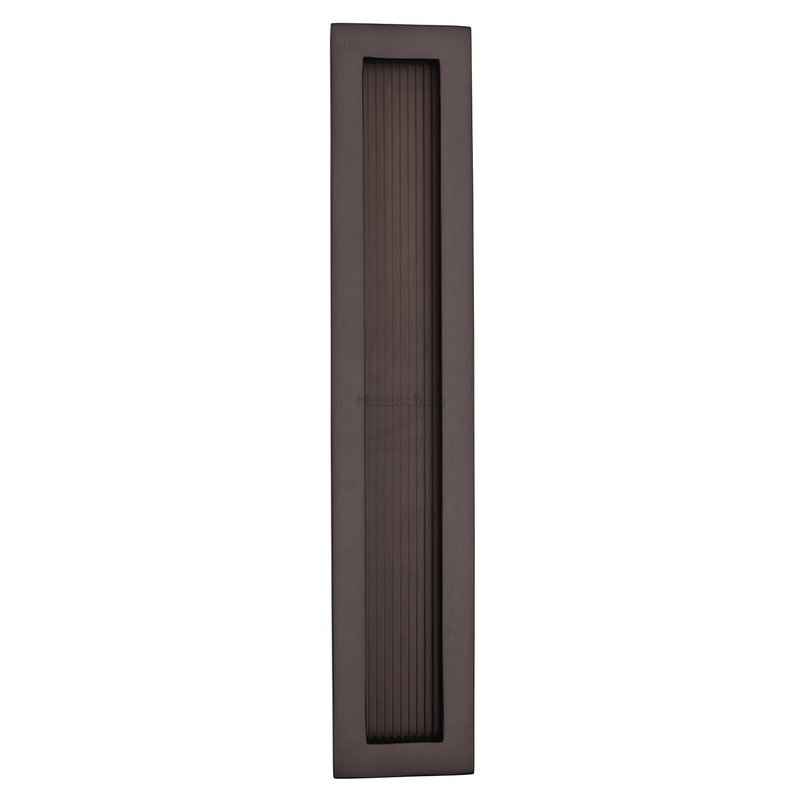 Reeded Rectangular Flush Pull  - C1865 300-MB