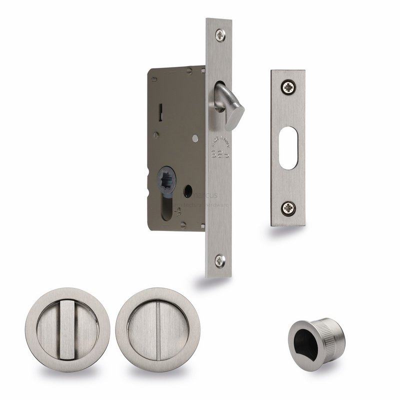 Sliding Lock with Round Privacy Turns - RD2308-40-SN