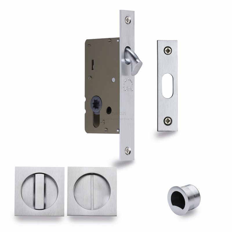 Sliding Lock with Square Privacy Turns - SQ2308-40-SC