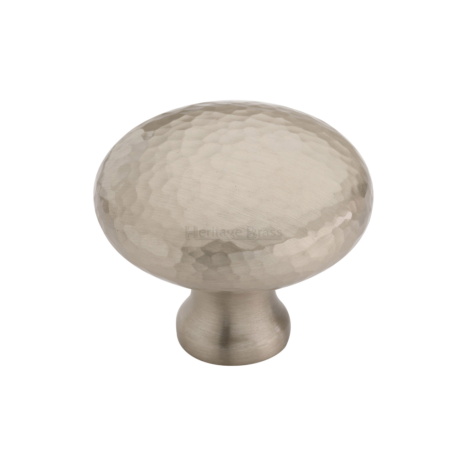 Victorian Round Cabinet Knob Hammered Design - HAM113 38-SN