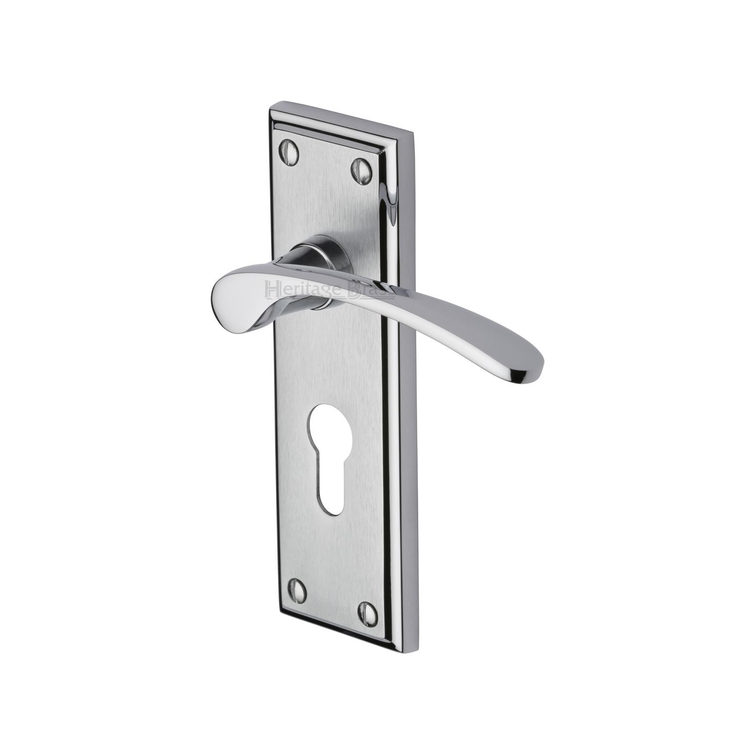 Hilton Door Handle on Plate - HIL8648-AP