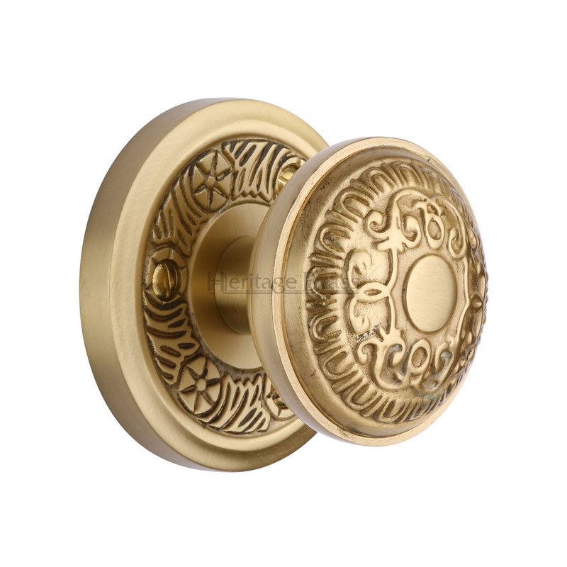 Aydon Door Knob on Rose - AYD1324-SB