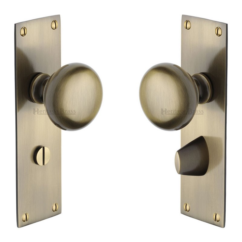 Balmoral Door Knob on Plate - BAL8530-AT