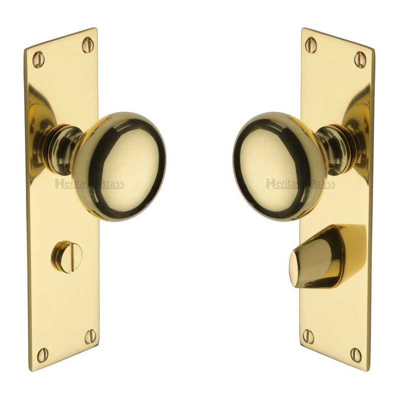 Balmoral Door Knob on Plate - BAL8530-PB