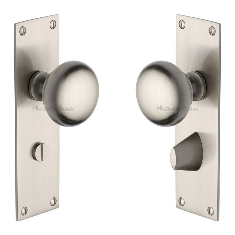 Balmoral Door Knob on Plate - BAL8530-SN