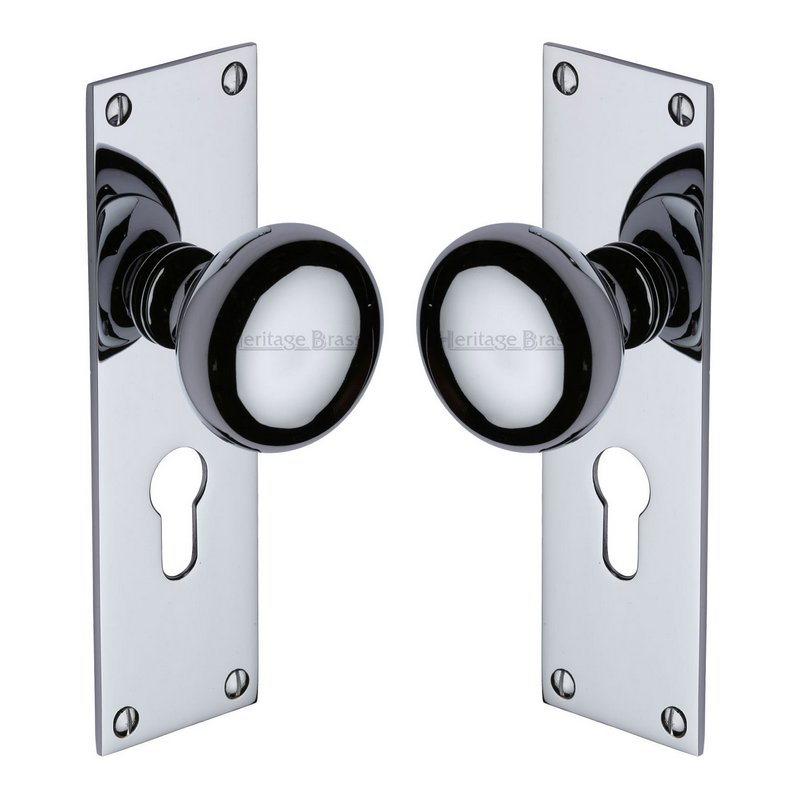 Balmoral Door Knob on Plate - BAL8548-PC