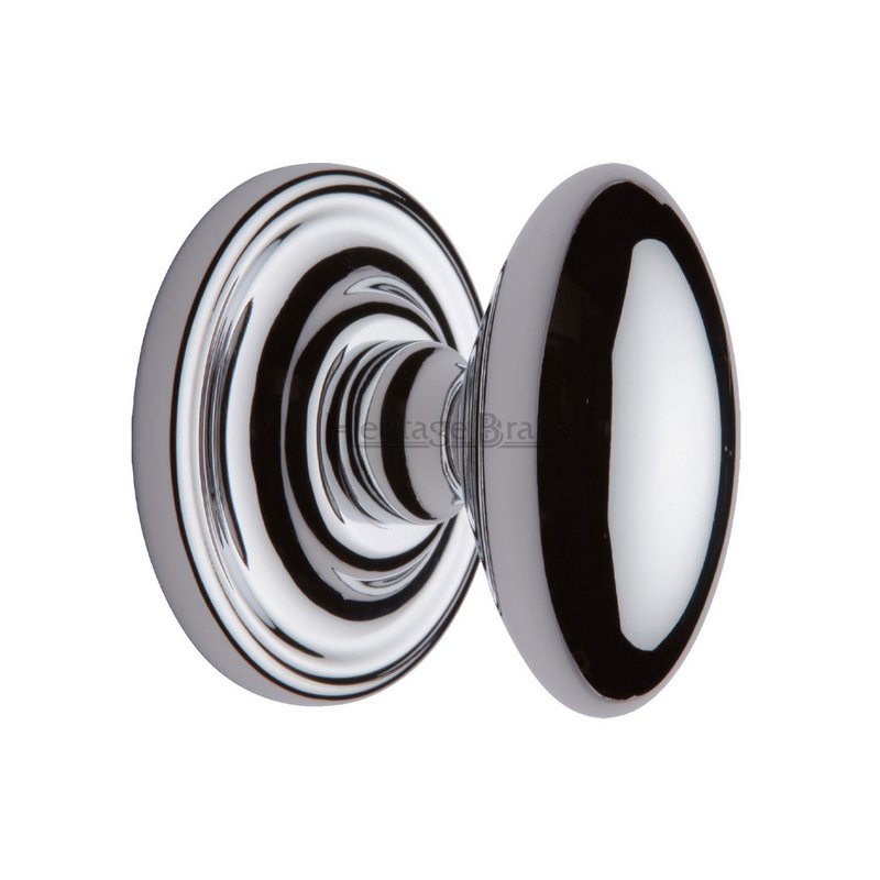 Chelsea Door Knob on Rose - CHE7373-PC