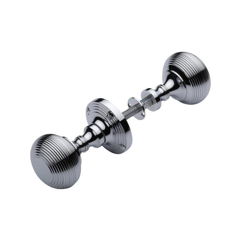 Reeded Rim Door Knob - RIM V971-PC