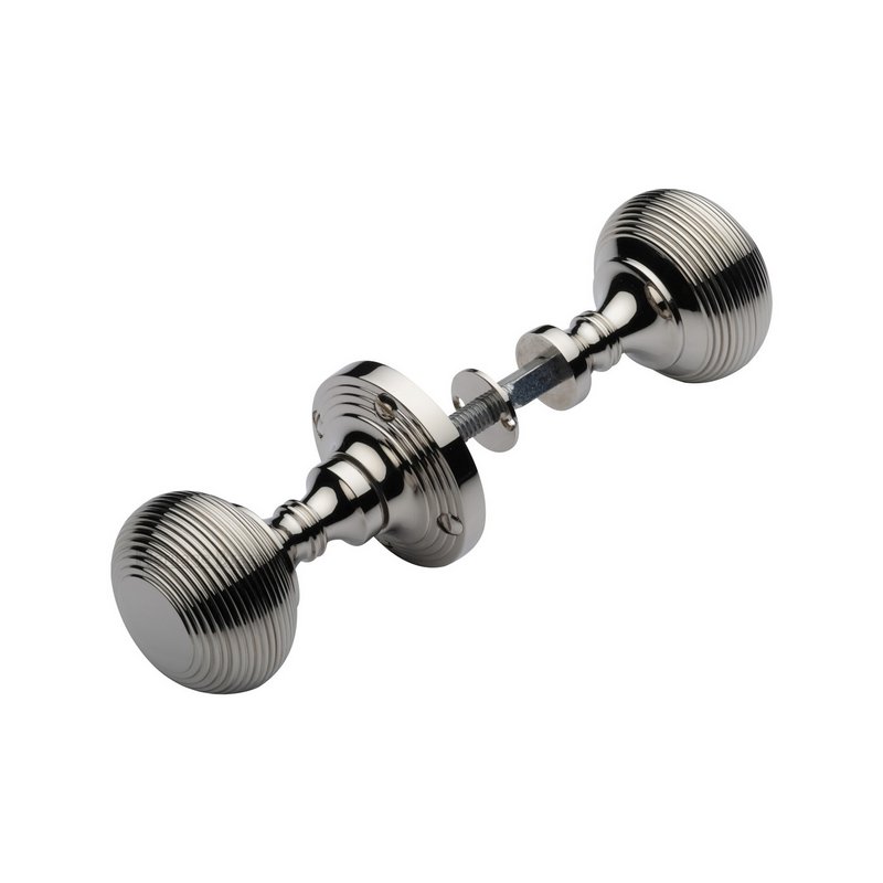 Reeded Rim Door Knob - RIM V971-PNF