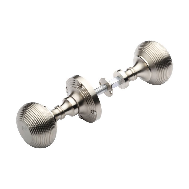 Reeded Rim Door Knob - RIM V971-SN