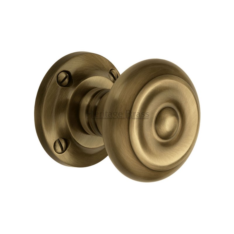 Aylesbury Door Knob on Rose - V872-AT