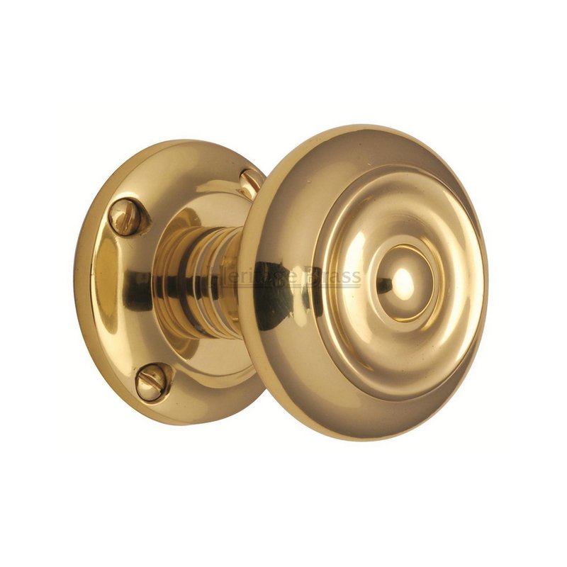 Aylesbury Door Knob on Rose - V872-PB