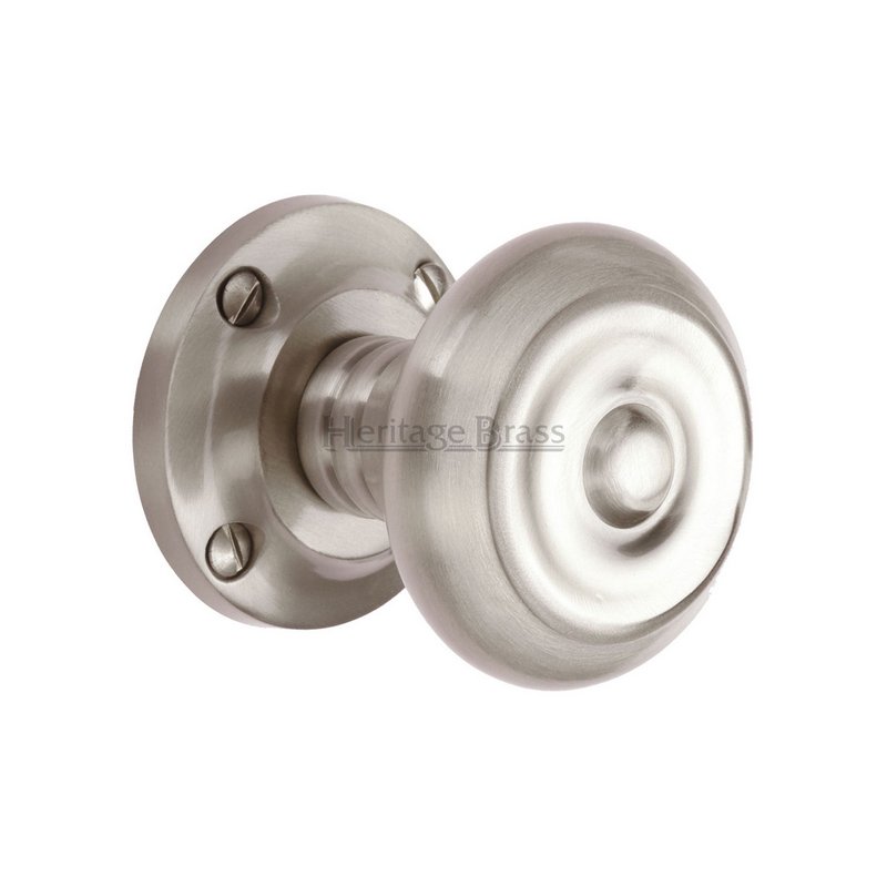 Aylesbury Door Knob on Rose - V872-SN