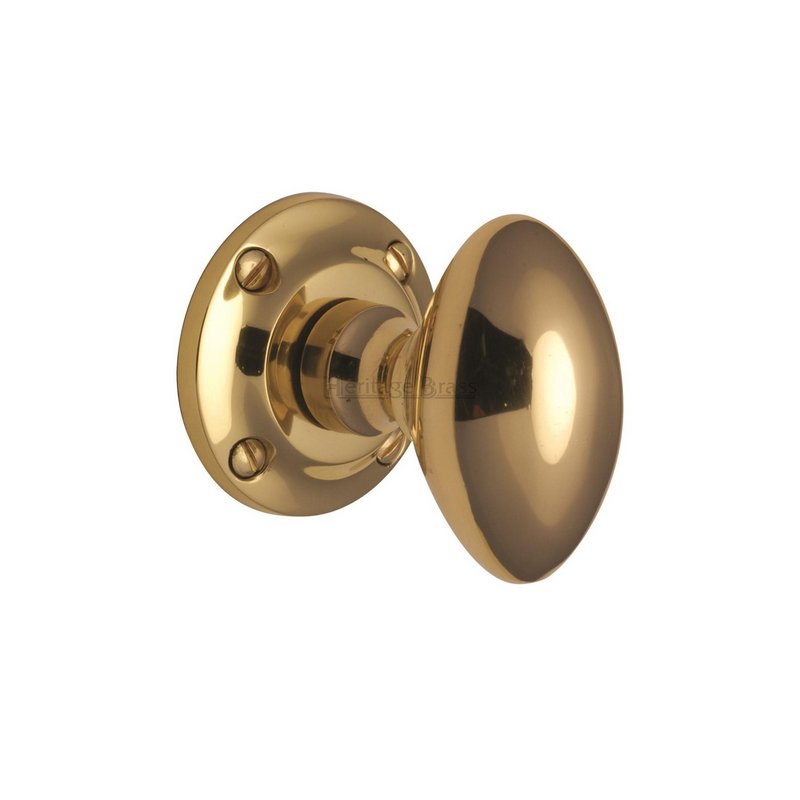Suffolk Mortice Door Knob on Rose - V960-PB