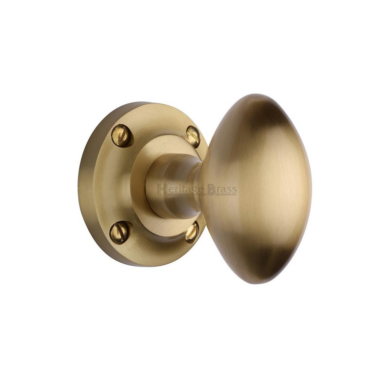 Suffolk Mortice Door Knob on Rose - V960-SB