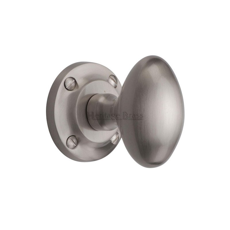 Suffolk Mortice Door Knob on Rose - V960-SN