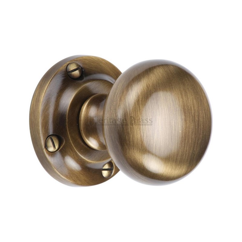 Victoria Door Knob on Rose - V980-AT