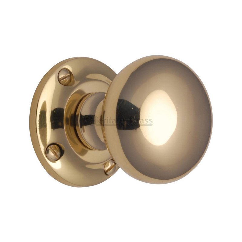Victoria Door Knob on Rose - V980-PB