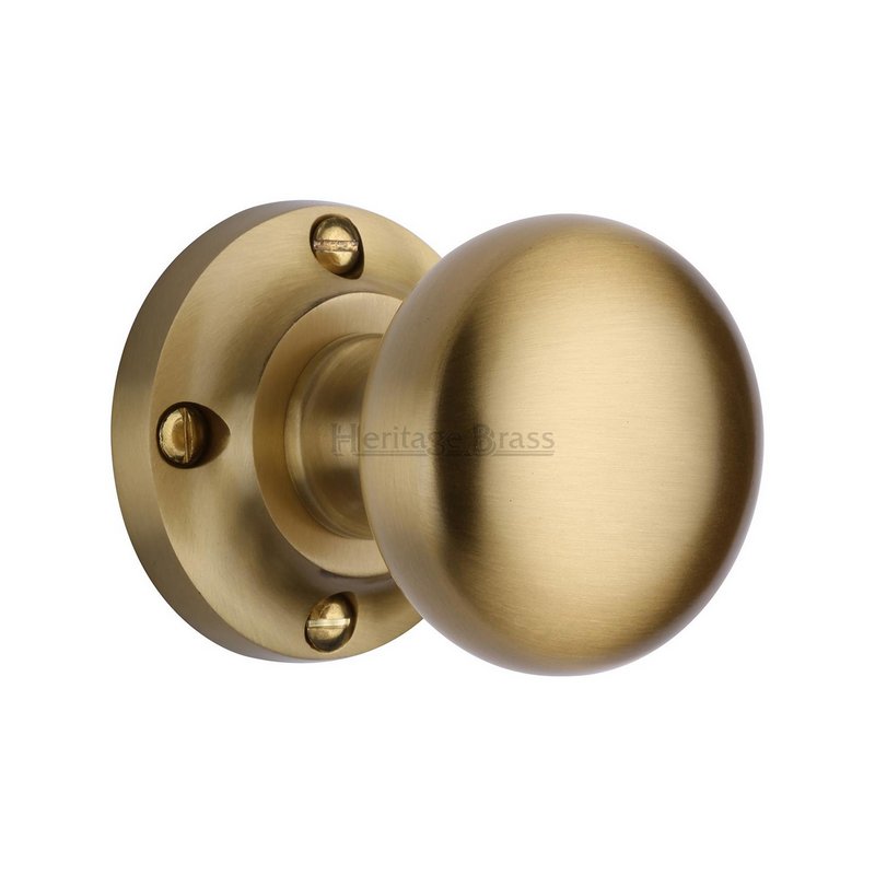 Victoria Door Knob on Rose - V980-SB