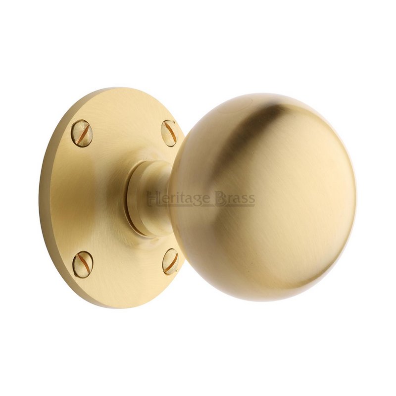 Westminster Door Knob on Rose - WES970-SB