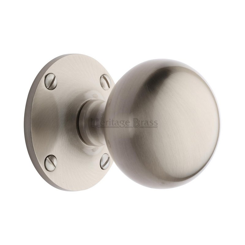 Westminster Door Knob on Rose - WES970-SN