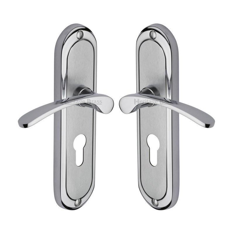Ambassador Door Handle on Plate - AMB6248-AP