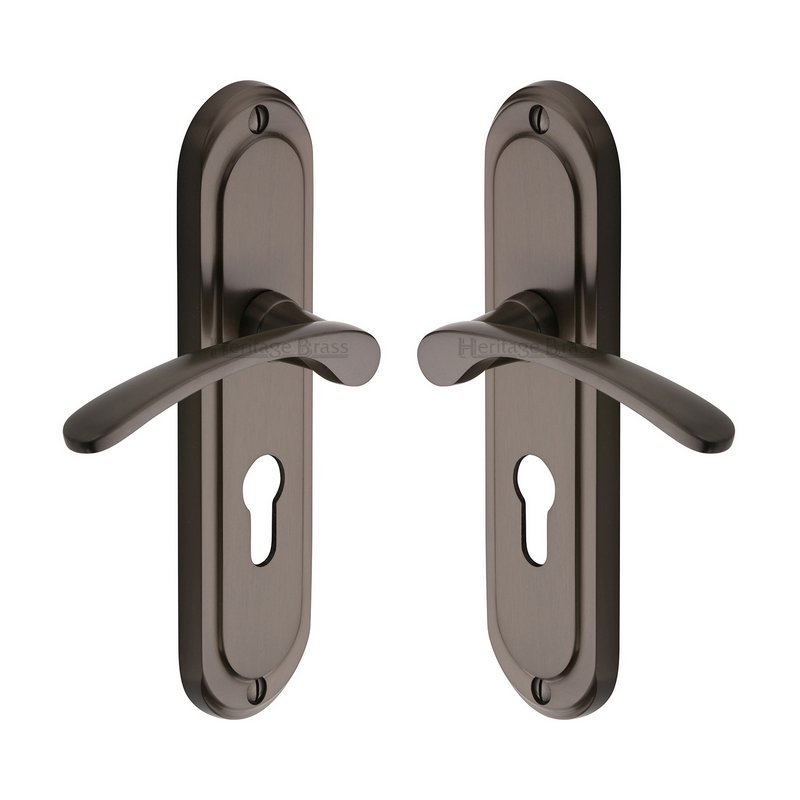 Ambassador Door Handle on Plate - AMB6248-MB