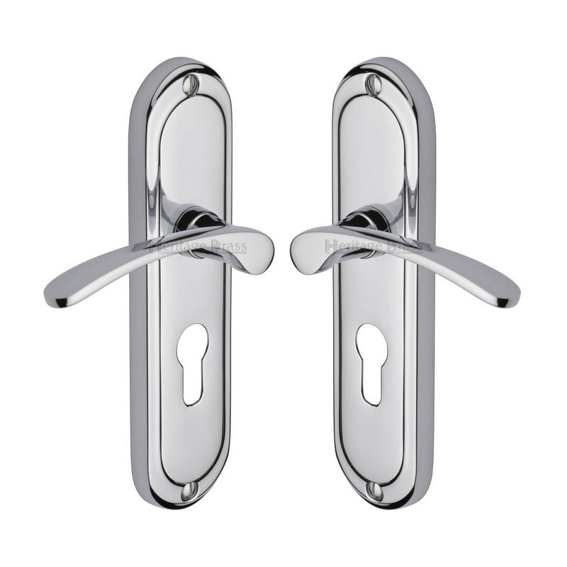Ambassador Door Handle on Plate - AMB6248-PC