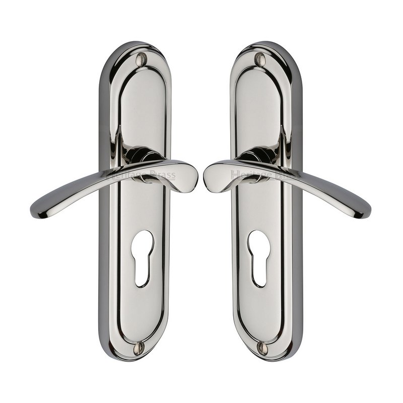 Ambassador Door Handle on Plate - AMB6248-PNF