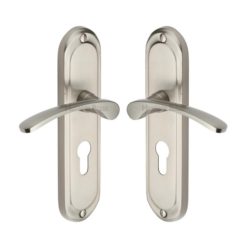 Ambassador Door Handle on Plate - AMB6248-SN