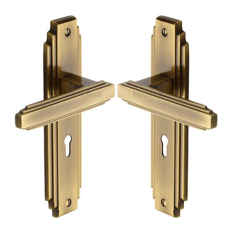 Astoria Door Handle on Plate - AST5900-AT