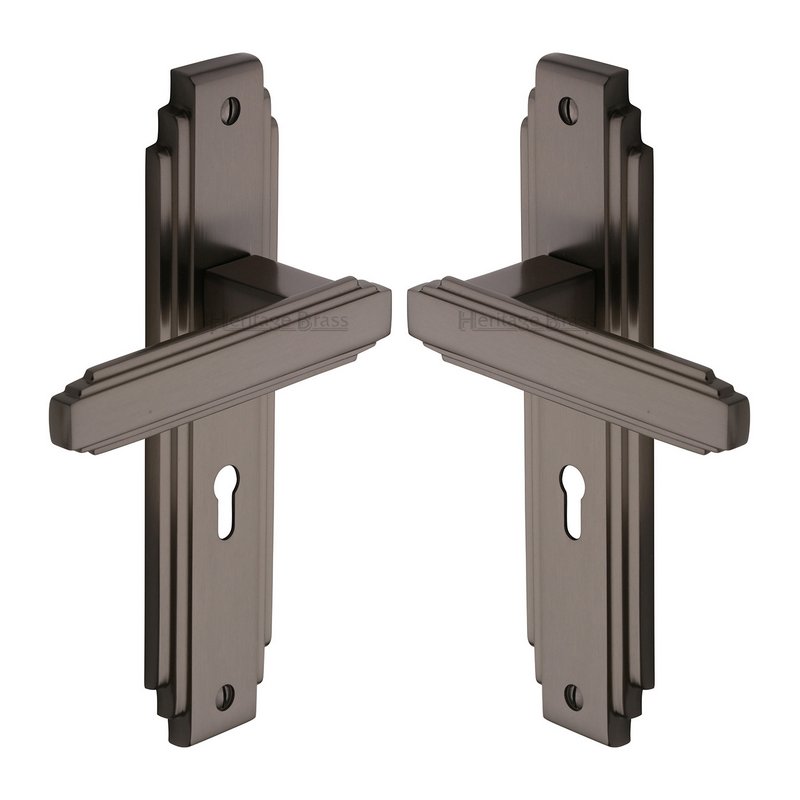 Astoria Door Handle on Plate - AST5900-MB