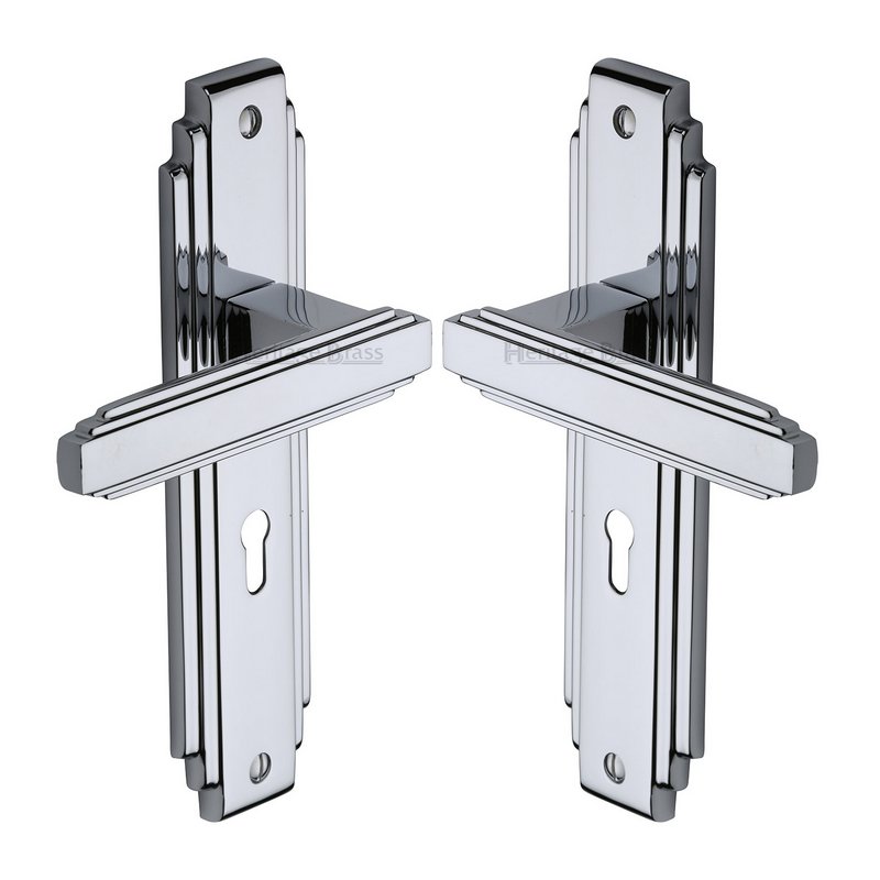 Astoria Door Handle on Plate - AST5900-PC