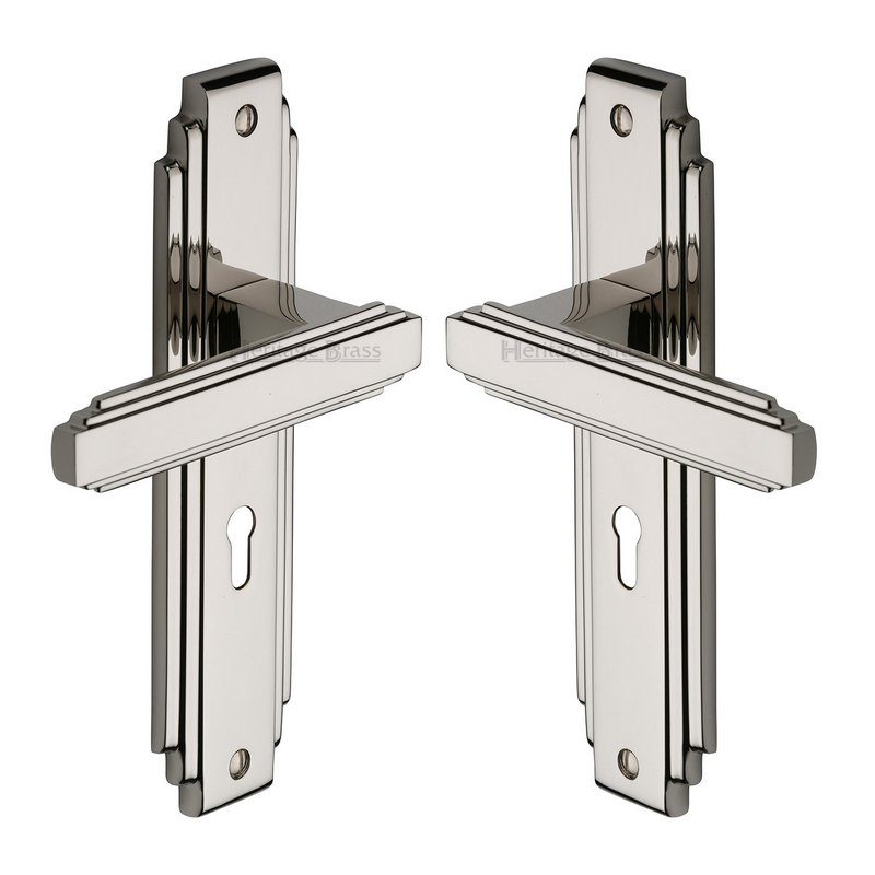 Astoria Door Handle on Plate - AST5900-PNF