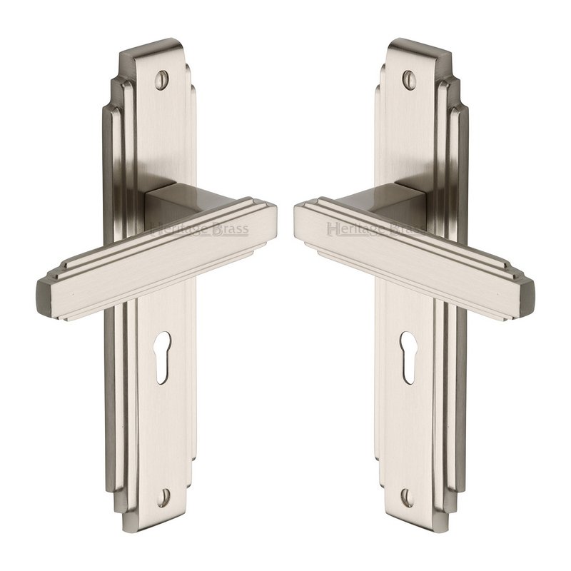 Astoria Door Handle on Plate - AST5900-SN