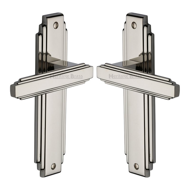 Astoria Door Handle on Plate - AST5910-PNF