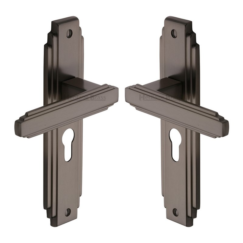 Astoria Door Handle on Plate - AST5948-MB