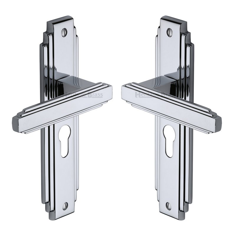 Astoria Door Handle on Plate - AST5948-PC