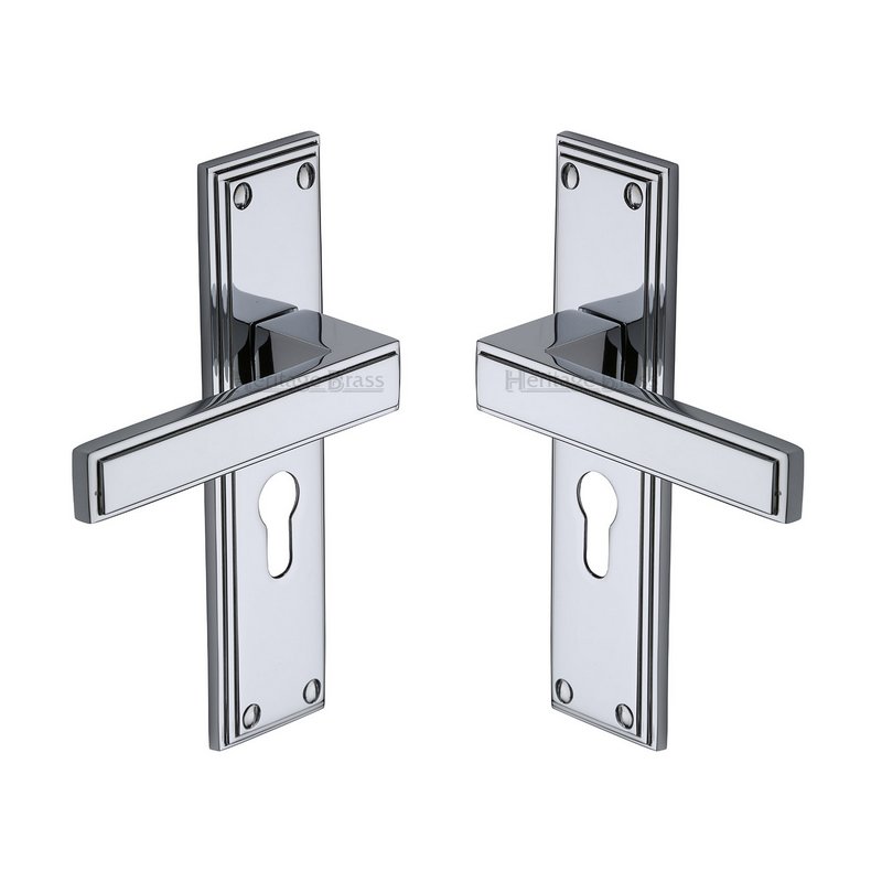 Atlantis Door Handle on Plate - ATL5748-PC
