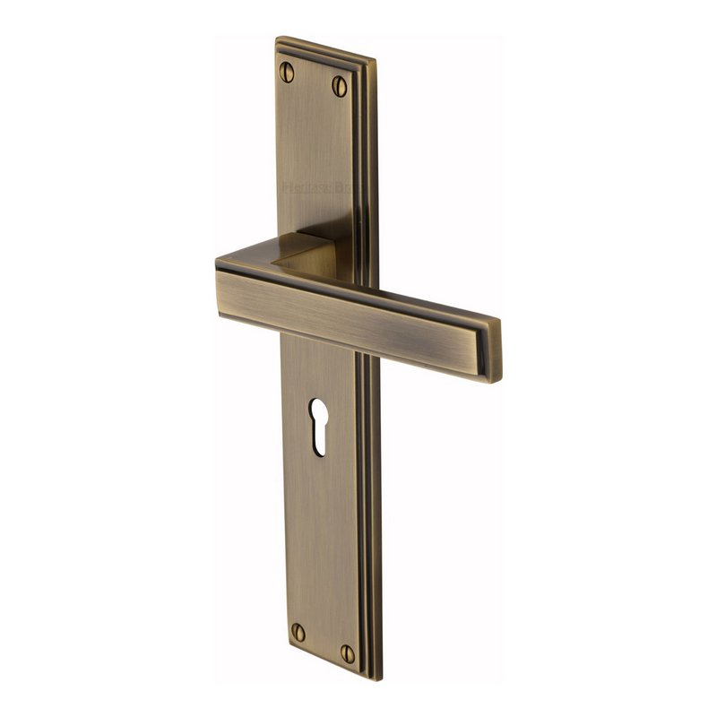 Atlantis Long Door Handle on Plate - ATL6700-AT
