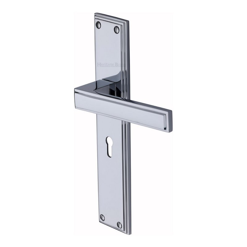 Atlantis Long Door Handle on Plate - ATL6700-PC