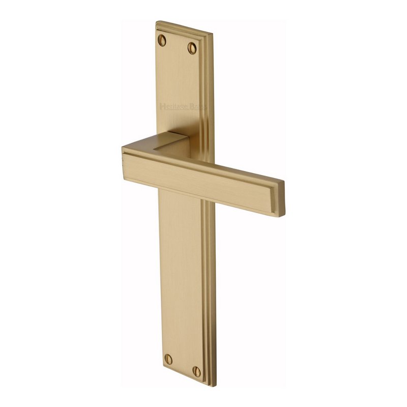 Atlantis Long Door Handle on Plate - ATL6710-SB