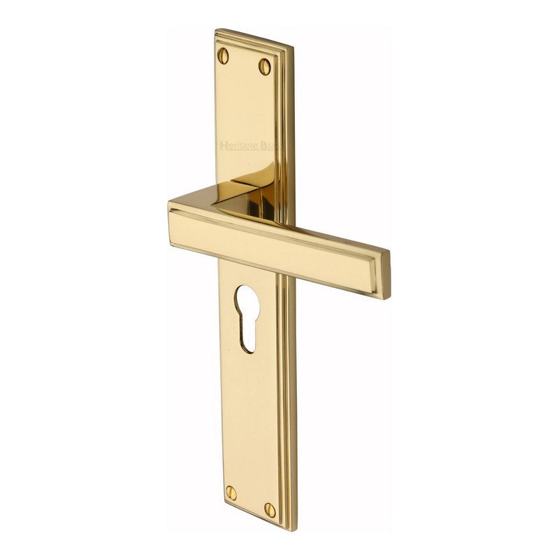 Atlantis Long Door Handle on Plate - ATL6748-PB